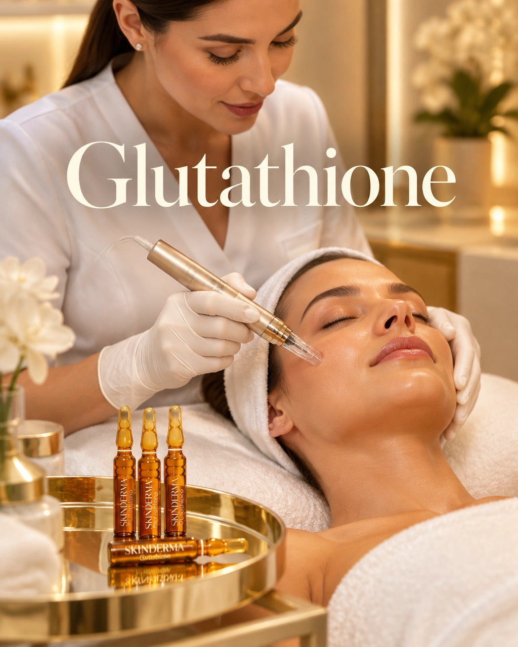 SKINDERMA Sterile Glutathione Microneedling Mesotherapy ampoules